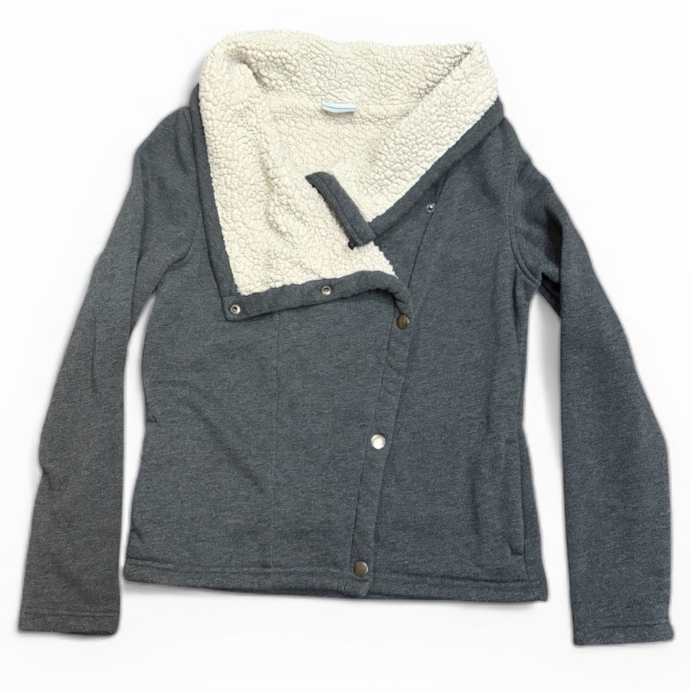 Women's Columbia Gray Sherpa-Lined Sweater